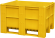 BoxPallet 1200х1000х740 мм сплошной желтый купить в Воронеже