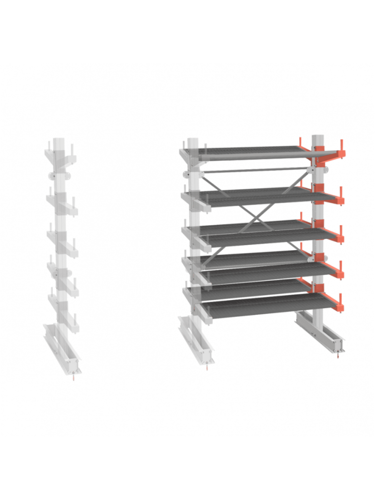 СТ-062 Стеллаж двухсторонний 5 ярусов ДОП. купить в Воронеже СТ-062 Стеллаж двухсторонний 5 ярусов ДОП. купить в Воронеже