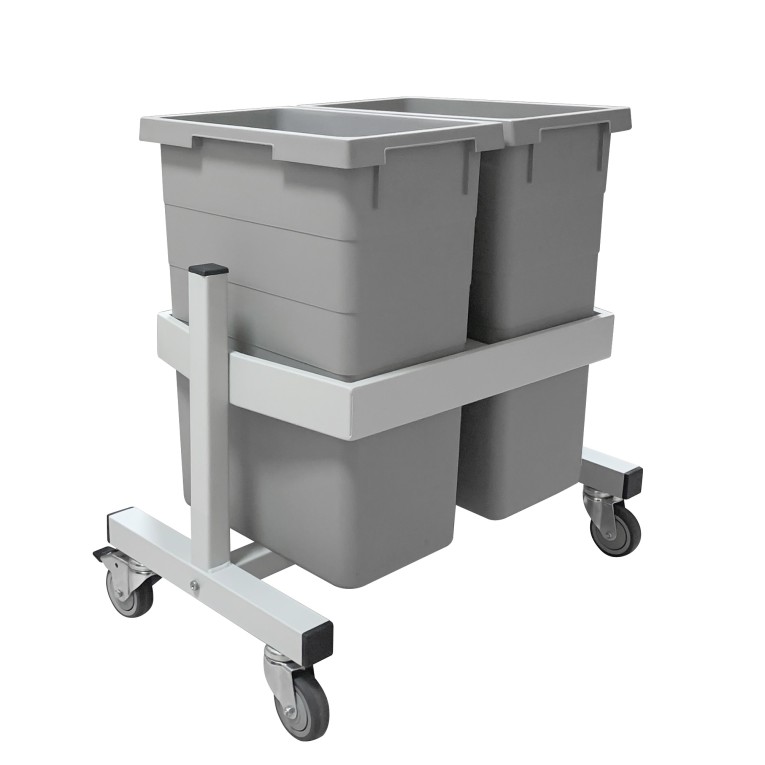 Подкатная подставка держатель для 2-х контейнеров Gresson ПДК-2 купить в Воронеже Подкатная подставка держатель для 2-х контейнеров Gresson ПДК-2 купить в Воронеже