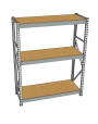 Стеллаж грузовой СГР 2500x1800x600 3 полки (ДСП) Стеллаж грузовой СГР 2500x1800x600 3 полки (ДСП)