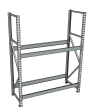 Стеллаж грузовой СГР 3000x2100x400 2 полки (без настила) Стеллаж грузовой СГР 3000x2100x400 2 полки (без настила)