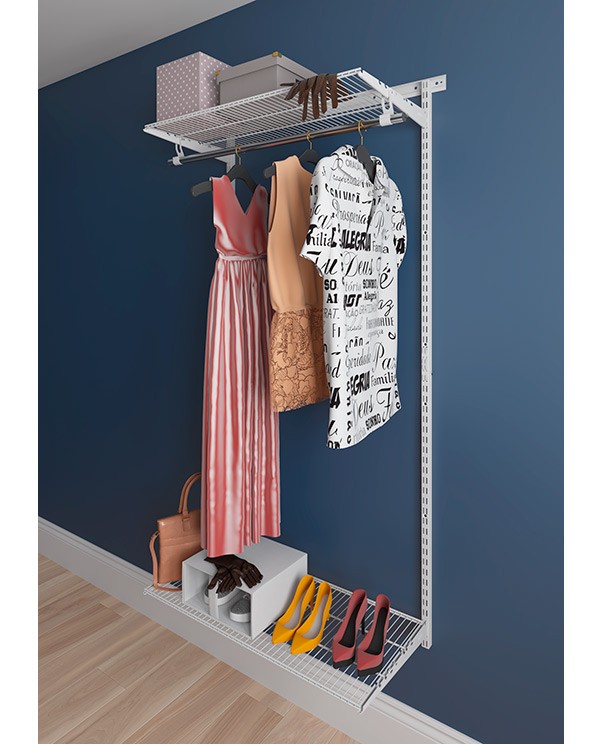 Гардеробная система Практик Home Basic G90 белая купить в Воронеже Гардеробная система Практик Home Basic G90 белая купить в Воронеже