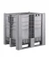 BoxPallet 1200х1000х1140 сплошной, на 3-х полозьях серый BoxPallet 1200х1000х1140 сплошной, на 3-х полозьях серый