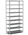 Стеллаж металлический Титан МС-500 2200х1500х400 9 полок Стеллаж металлический Титан МС-500 2200х1500х400 9 полок