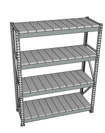 Стеллаж грузовой СГР 2000x1200x500 4 полки (металл) Стеллаж грузовой СГР 2000x1200x500 4 полки (металл)