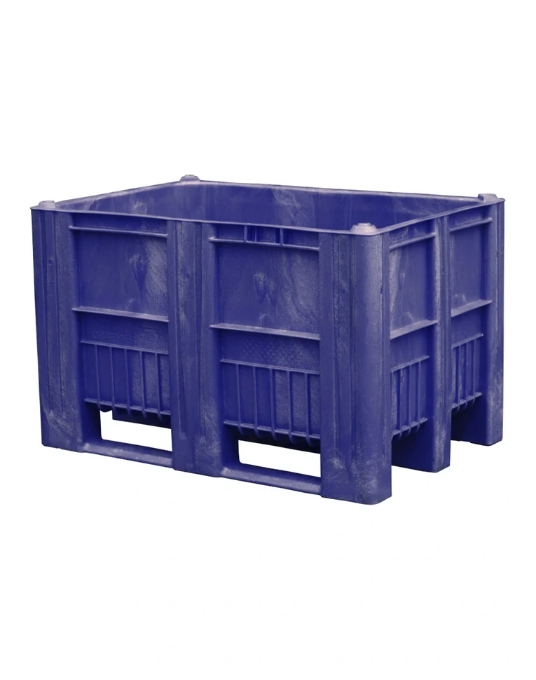 BoxPallet 1200х800х740 мм синий сплошной