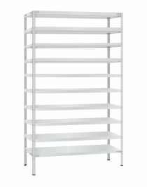 Стеллаж металлический Титан МС-500 2300х1200х500 10 полок Стеллаж металлический Титан МС-500 2300х1200х500 10 полок