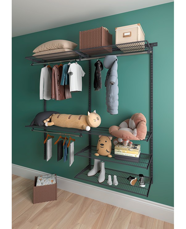 Гардеробная система Практик Home Optima G180 графит купить в Воронеже