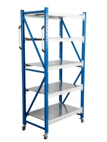 Стеллаж мобильный БиКом СТ-4 250x90x100 5 полок