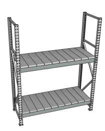 Стеллаж грузовой СГР 3000x2100x400 2 полки (металл) Стеллаж грузовой СГР 3000x2100x400 2 полки (металл)