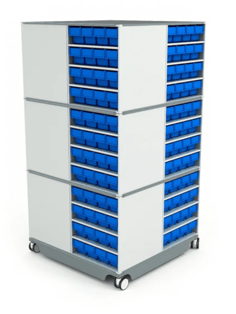 КП-02 Кассетница поворотная с синими ящиками купить в Воронеже КП-02 Кассетница поворотная с синими ящиками купить в Воронеже