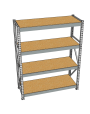 Стеллаж грузовой СГР 2000x1200x500 4 полки (ДСП) Стеллаж грузовой СГР 2000x1200x500 4 полки (ДСП)