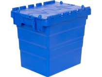Ящик 400х300х356 сплошной, с крышкой синий Ящик 400х300х356 сплошной, с крышкой синий