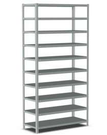 Стеллаж металлический Титан МС-500 2200х1500х300 10 полок Стеллаж металлический Титан МС-500 2200х1500х300 10 полок