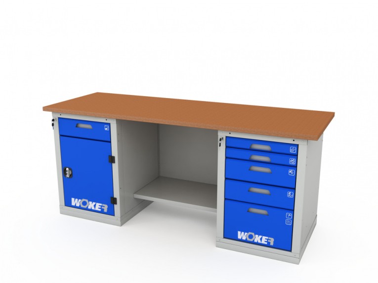 Верстак двухтумбовый WOKER PRO 2205.2000 купить в Воронеже Верстак двухтумбовый WOKER PRO 2205.2000 купить в Воронеже