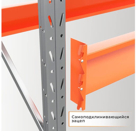 Стеллаж паллетный СПЛ 2000х1800х1100 1 ярус (1300/9700) купить в Воронеже