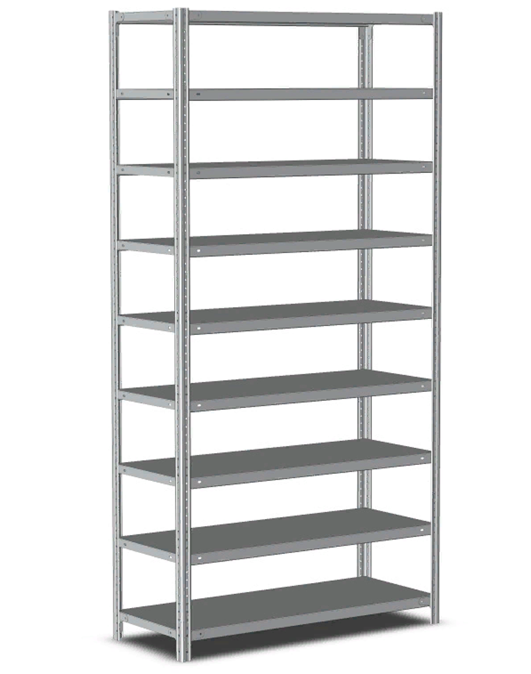 Стеллаж металлический Титан МС-500 2500х1500х300 9 полок купить в Воронеже