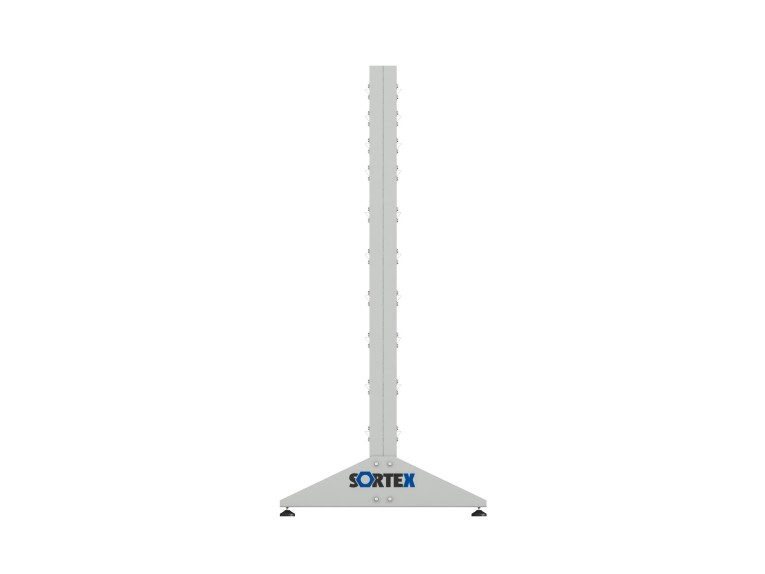 Стеллаж для пластиковых лотков SORTEX двухсторонний 1500x1000x800.03 купить в Воронеже