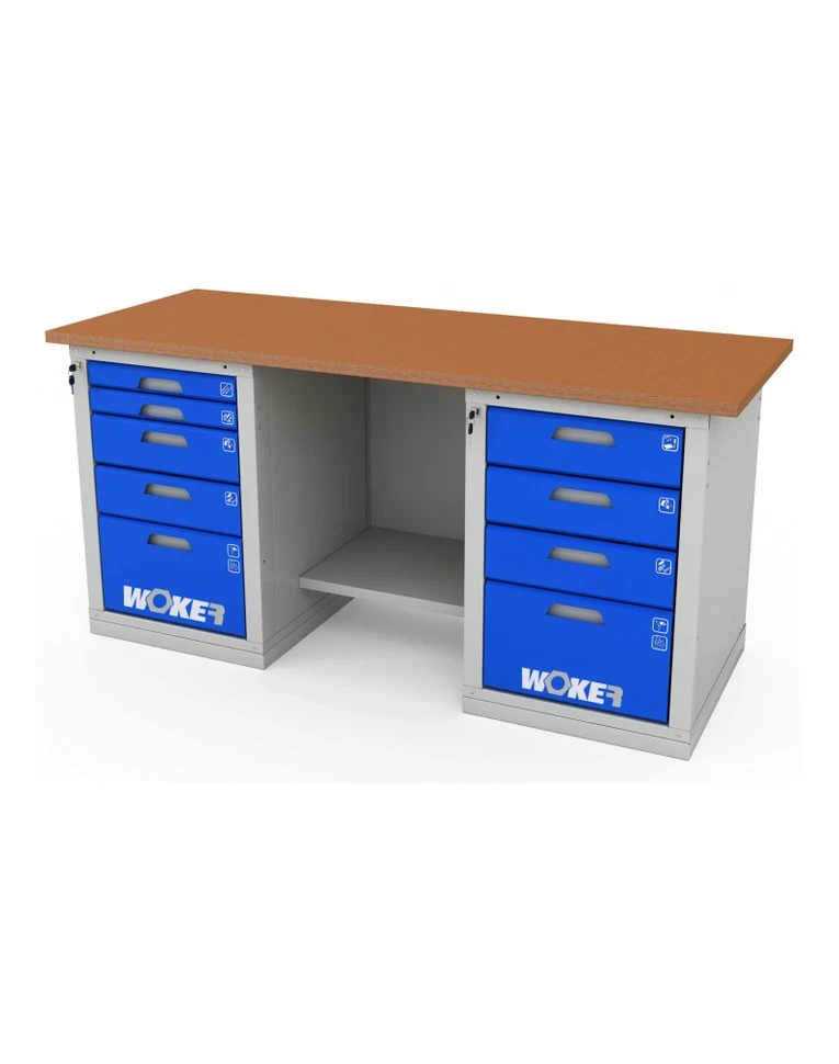 Верстак двухтумбовый WOKER PRO 2504.1800 купить в Воронеже