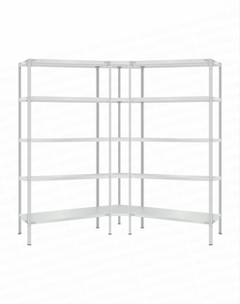 Стеллаж угловой 2000х1800х1800 (5 ярусов глубиной 600мм) купить в Воронеже Стеллаж угловой 2000х1800х1800 (5 ярусов глубиной 600мм) купить в Воронеже