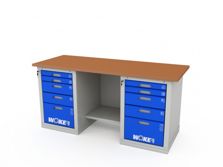 Верстак двухтумбовый WOKER PRO 2505.1800 купить в Воронеже Верстак двухтумбовый WOKER PRO 2505.1800 купить в Воронеже