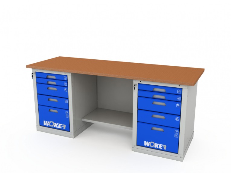 Верстак двухтумбовый WOKER PRO 2505.2000 купить в Воронеже Верстак двухтумбовый WOKER PRO 2505.2000 купить в Воронеже