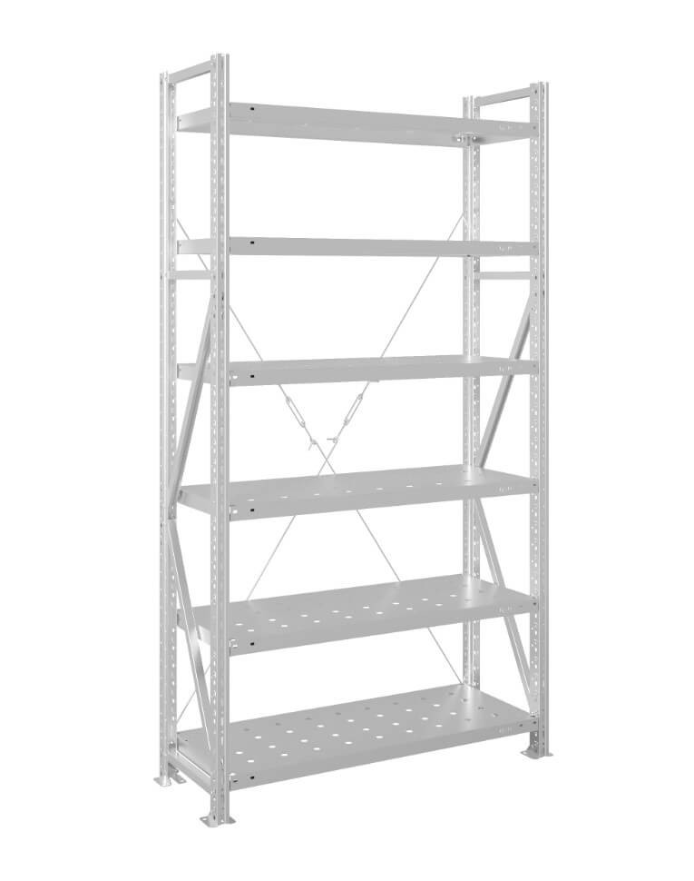 Стеллаж MS U 2000x700x800 6 полок (350 кг, перф) купить в Воронеже Стеллаж MS U 2000x700x800 6 полок (350 кг, перф) купить в Воронеже