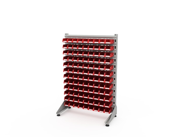 Стеллаж для пластиковых лотков SORTEX односторонний 1500x1000x450.01 купить в Воронеже Стеллаж для пластиковых лотков SORTEX односторонний 1500x1000x450.01 купить в Воронеже