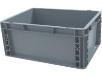 Ящик 400х300х170 сплошной, усиленное дно, цв. серый Ящик 400х300х170 сплошной, усиленное дно, цв. серый