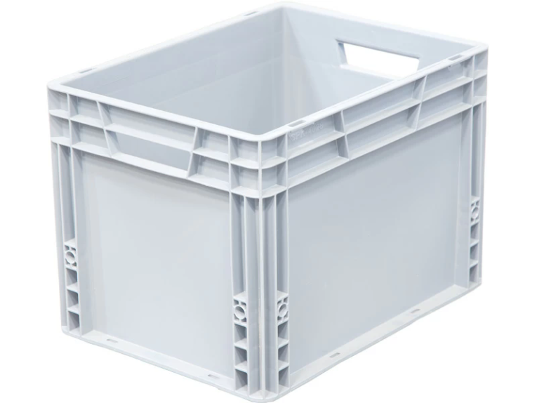 Ящик 400х300х270 сплошной, усиленное дно, цв. серый купить в Воронеже Ящик 400х300х270 сплошной, усиленное дно, цв. серый купить в Воронеже