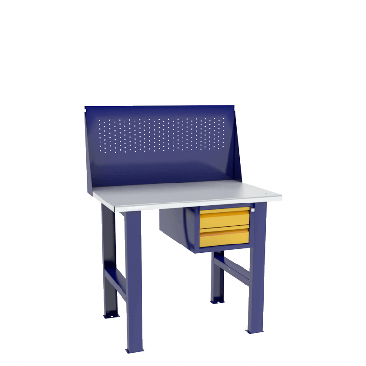 Верстак бестумбовый с подвесным ящиком ВП-Э с экраном купить в Воронеже Верстак бестумбовый с подвесным ящиком ВП-Э с экраном купить в Воронеже