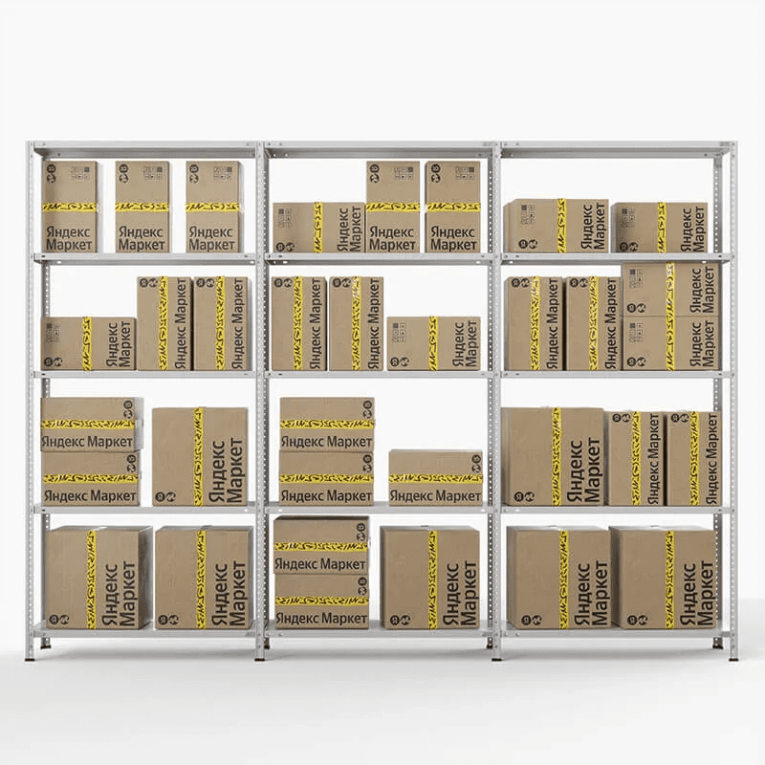 Стеллаж ПВЗ Яндекс Маркет 2000х3000х400 5 полок купить в Воронеже Стеллаж ПВЗ Яндекс Маркет 2000х3000х400 5 полок купить в Воронеже