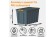 Контейнер особопрочный Rox Box PRO 70 (589х396х355 мм с крышкой и клипсами, на роликах, антрацит) купить в Воронеже
