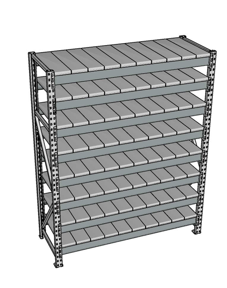 Стеллаж грузовой СГР 3000x1500x600 8 полок (металл) купить в Воронеже Стеллаж грузовой СГР 3000x1500x600 8 полок (металл) купить в Воронеже