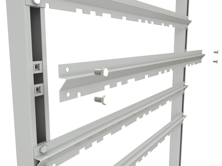 Стеллаж для пластиковых лотков SORTEX односторонний 1800x1000x450.02 купить в Воронеже Стеллаж для пластиковых лотков SORTEX односторонний 1800x1000x450.02 купить в Воронеже