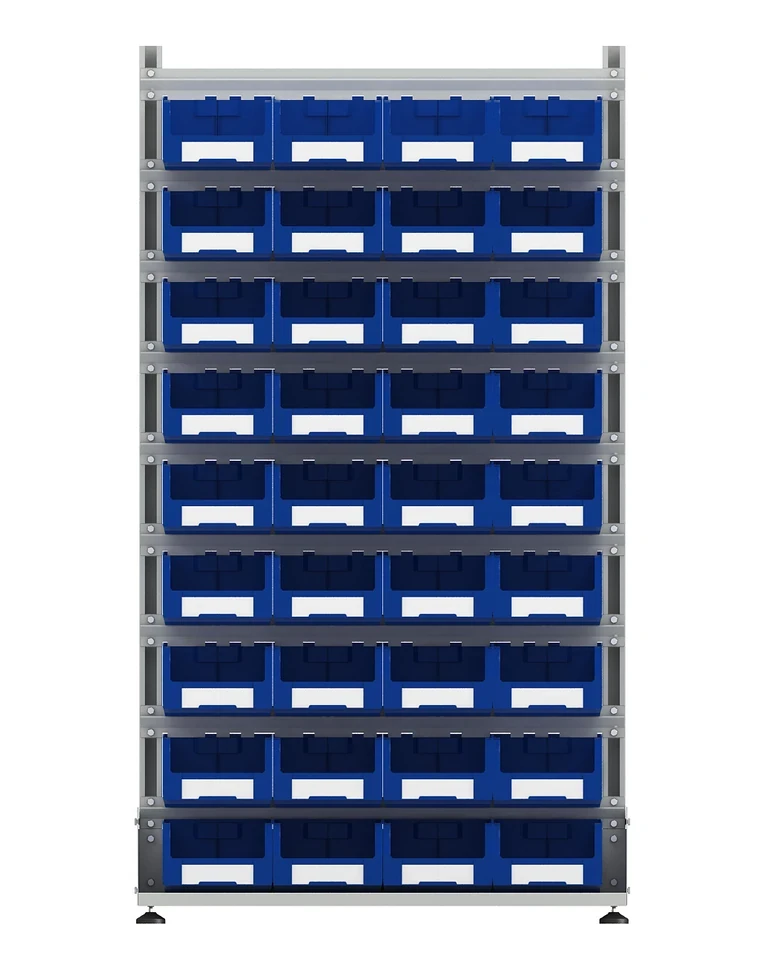 Стеллаж для пластиковых лотков SORTEX односторонний 1800x1000x450.03 купить в Воронеже