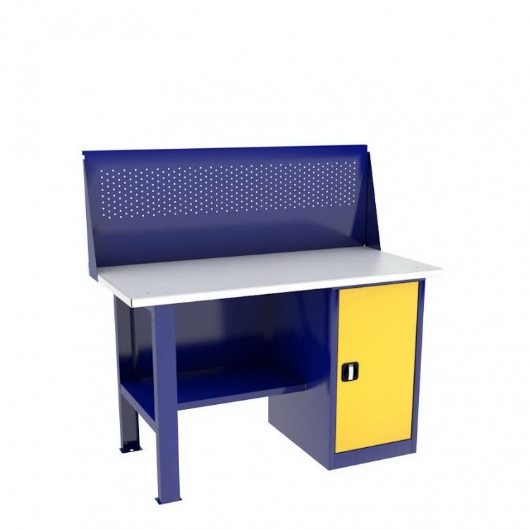 Однотумбовый слесарный верстак ВП-2/1,4 с экраном купить в Воронеже Однотумбовый слесарный верстак ВП-2/1,4 с экраном купить в Воронеже