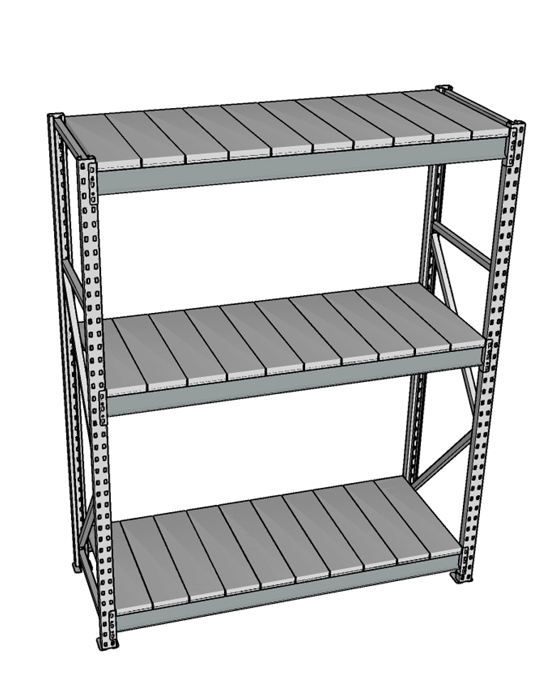 Стеллаж грузовой СГР 2500x1800x500 3 полки (металл) купить в Воронеже Стеллаж грузовой СГР 2500x1800x500 3 полки (металл) купить в Воронеже