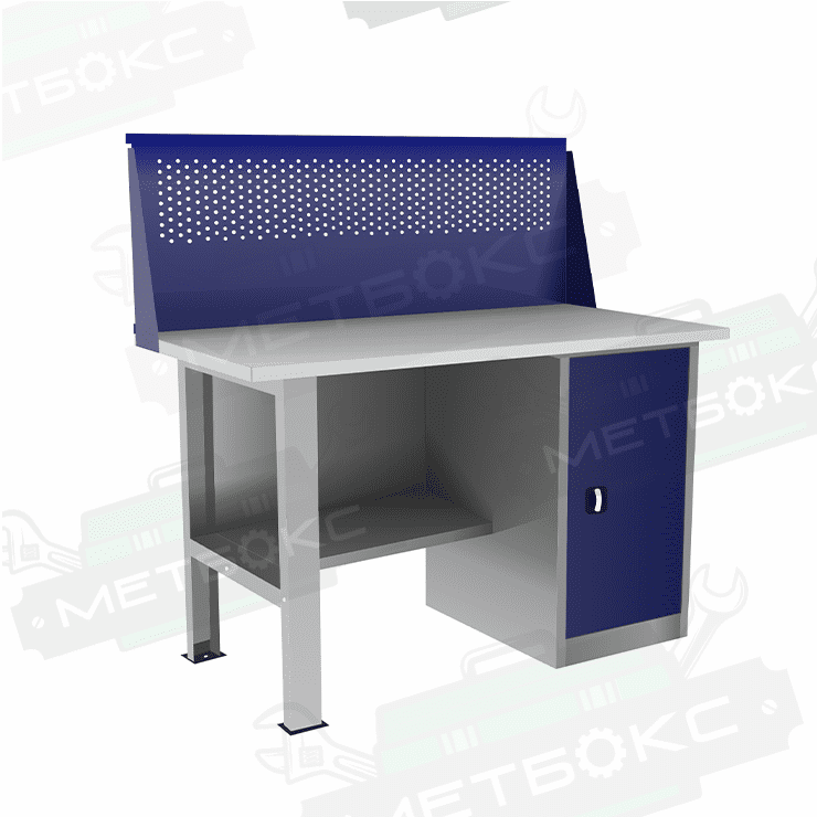 Однотумбовый слесарный верстак ВП-2/1,6 с экраном купить в Воронеже Однотумбовый слесарный верстак ВП-2/1,6 с экраном купить в Воронеже