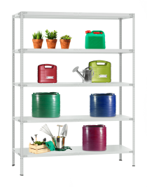 Стеллаж металлический Титан МС-900 2400x1000x400 5 полок Стеллаж металлический Титан МС-900 2400x1000x400 5 полок