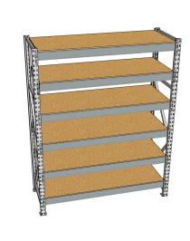 Стеллаж грузовой СГР 2000x900x600 6 полок (ДСП) Стеллаж грузовой СГР 2000x900x600 6 полок (ДСП)