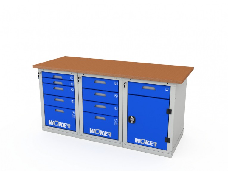 Верстак трехтумбовый WOKER PRO 3542.1800 купить в Воронеже Верстак трехтумбовый WOKER PRO 3542.1800 купить в Воронеже