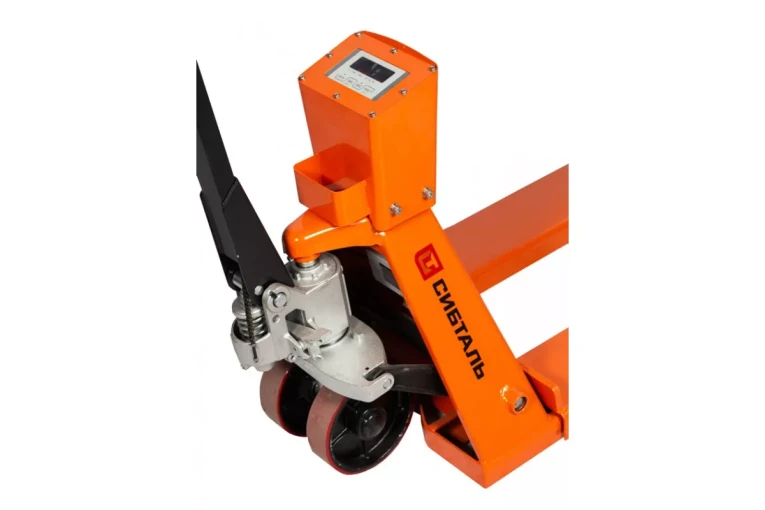 Гидравлическая тележка (рокла) ACR-ES c весами, 2,5 т, Вилы: 1150 Х 550, СибТаль, полиуретановые колеса купить в Воронеже