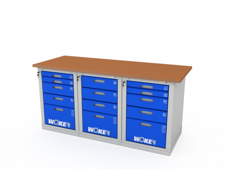 Верстак трехтумбовый WOKER PRO 3545.1800 купить в Воронеже Верстак трехтумбовый WOKER PRO 3545.1800 купить в Воронеже