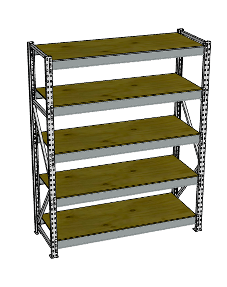 Стеллаж грузовой СГР 2000x1200x500 5 полок (фанера) купить в Воронеже Стеллаж грузовой СГР 2000x1200x500 5 полок (фанера) купить в Воронеже